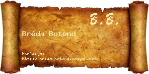 Bréda Botond névjegykártya